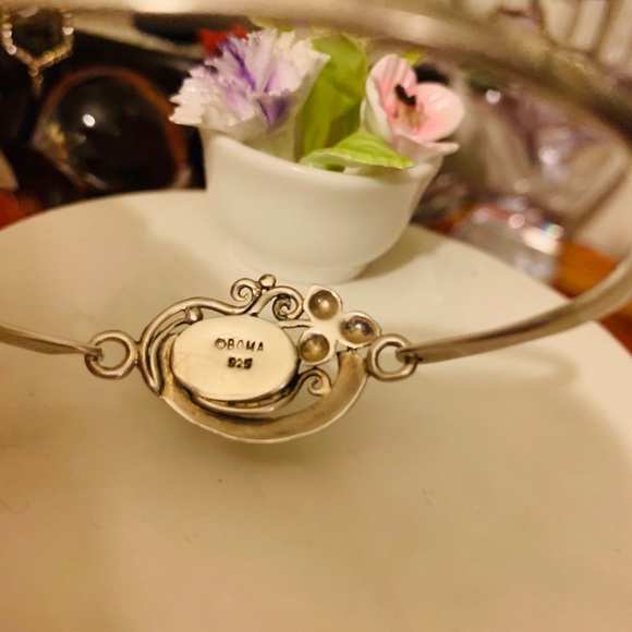 Boma silver vintage bangle bracelet - Picture 4 of 6
